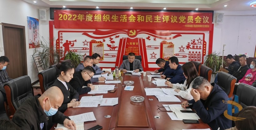 公司党支部召开2022年度组织生活会并开展民主评议党员工作